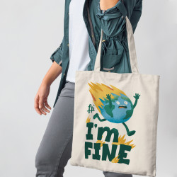I'm fine Earth Day (Τσάντα Αγοράς)